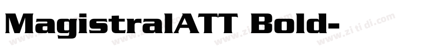 MagistralATT Bold字体转换